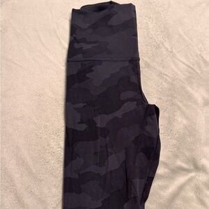 Lululemon Athletica Black Camouflage Leggings